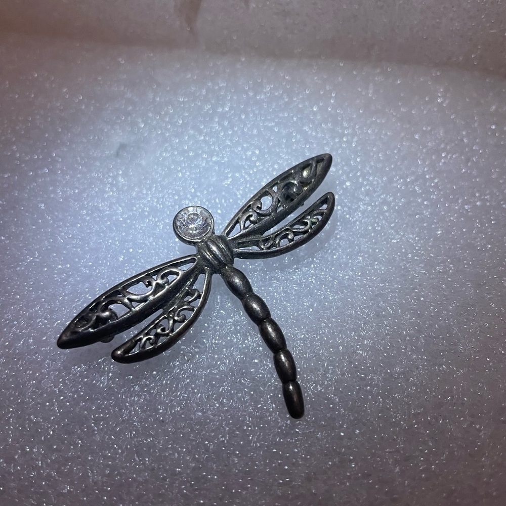 <<4/$20>>**BUNDLE** Silver butterfly Pin with zirconia